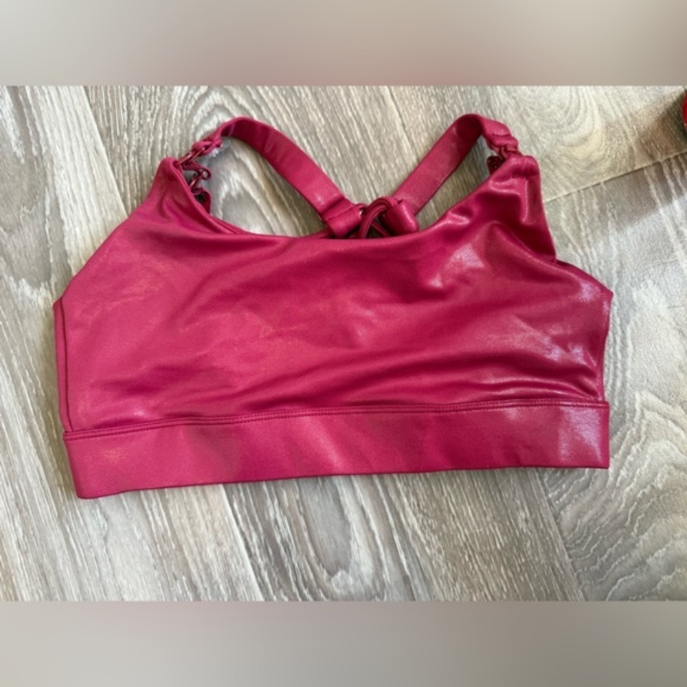 Women’s Racing Back Sports Bra - Raspberry Pink